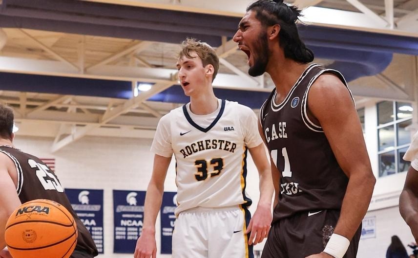 In CWRU mens basketball game against the University of Rochester, third-year forward Umar Rashid contributed 8 points, 1 assist and 7 rebounds, allowing the Spartan team to win 99-70. 