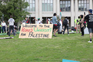 Gaza solidarity encampment set up on KSL Oval
