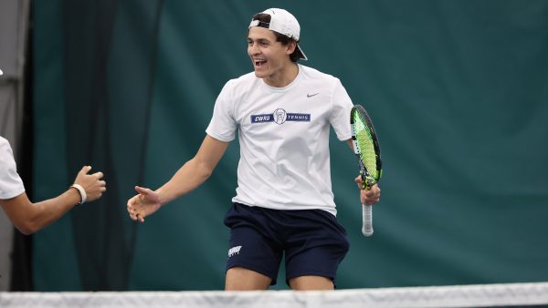 Graduate student Diego Maza leads the mens tennis team with multiple victories throughout the weekend against Kalamazoo College, Denison University and Carnegie Mellon University. 