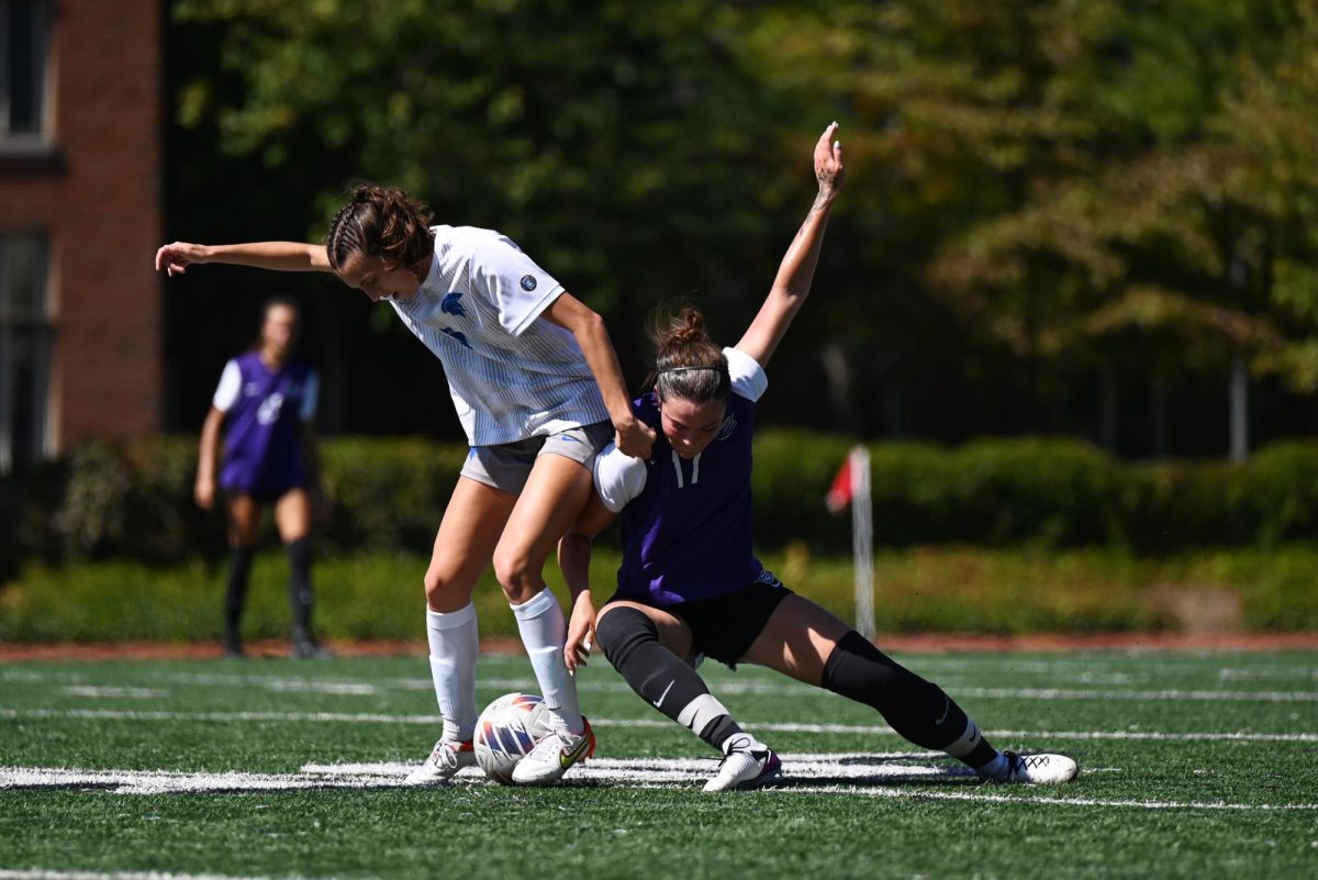 Third-year midfielder and forward Ceci Dapino scores an astounding 5 shots this weekend, including a penalty kick, contributing to CWRU's 21 total shots.