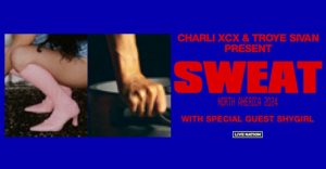 The "Sweat" tour features Charli XCX's "Brat" album and Troye Sivan's album "Something to Give Each Other." The tour runs in North America from Sept. 14 to Oct. 23.