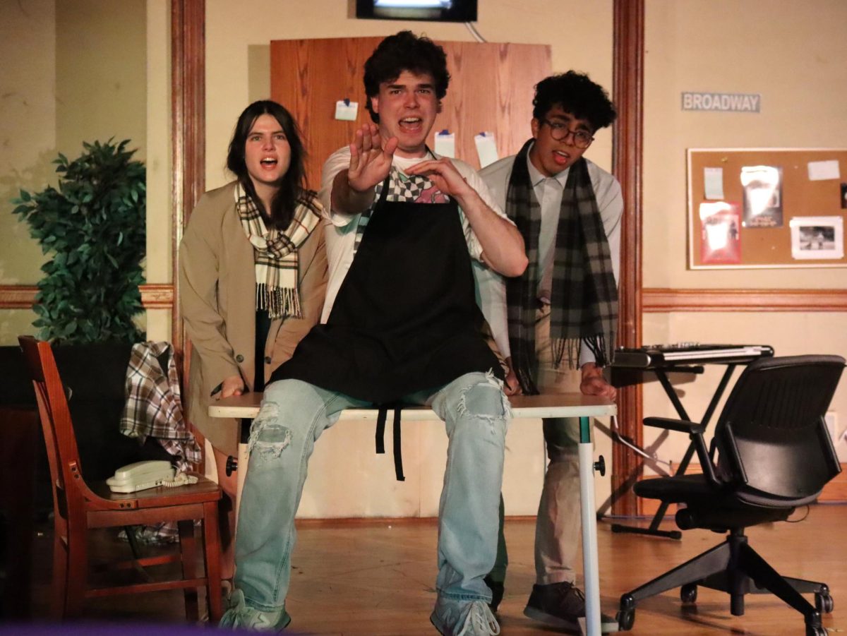 Left to right: Johanna Perry, Cam Grealis and Chris Tipton Jr. starred as Susan, Jon and Michael in PTG's recent production of "Tick, Tick... Boom!" They each gave their characters a unique energy and meshed with one another perfectly through their songs and acting.