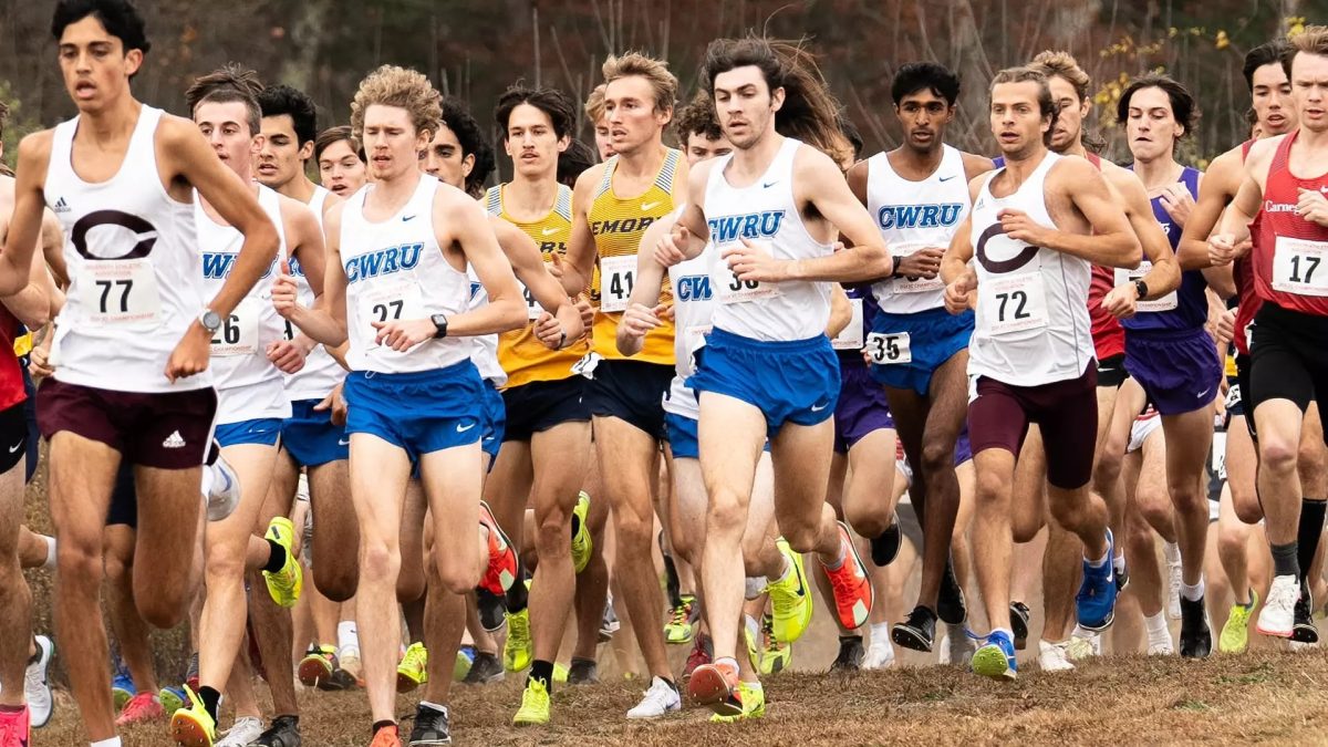 The men's cross-country team competed in the UAA Championship this past weekend in Attleboro, MA. They scored 144 points overall, beating Rochester and Brandeis by 48 and 98 points, respectively.