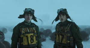 Robert Pattinson delivers an outstanding performance in "Mickey 17," playing both Mickey 17 and Mickey 18—two characters who are polar opposites of each other—bringing their contrasting personalities to life.