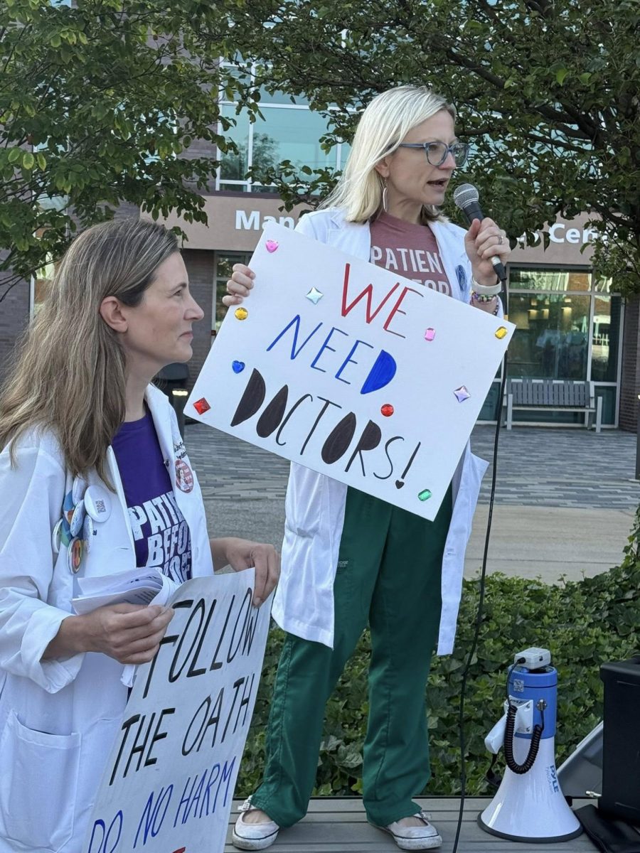 Since their firings, Fouts-Fowler and Beene have held multiple protests in the Cleveland area, including a July 30 demonstration on University Hospitals’ main campus lawn, across from Thwing Student Center.