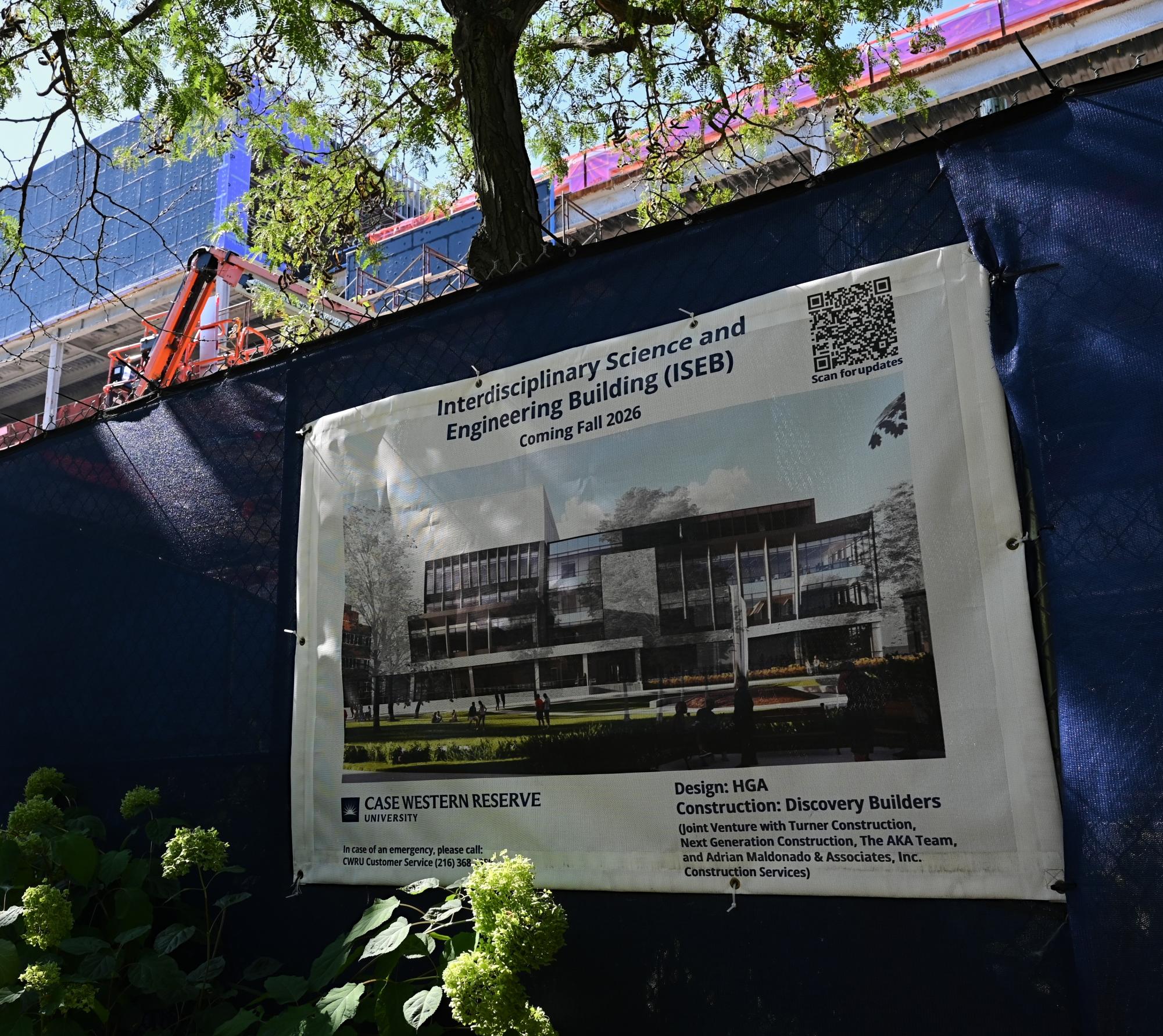 Construction continues on the Interdisciplinary Science and Engineering Building with completion expected in October 2026.