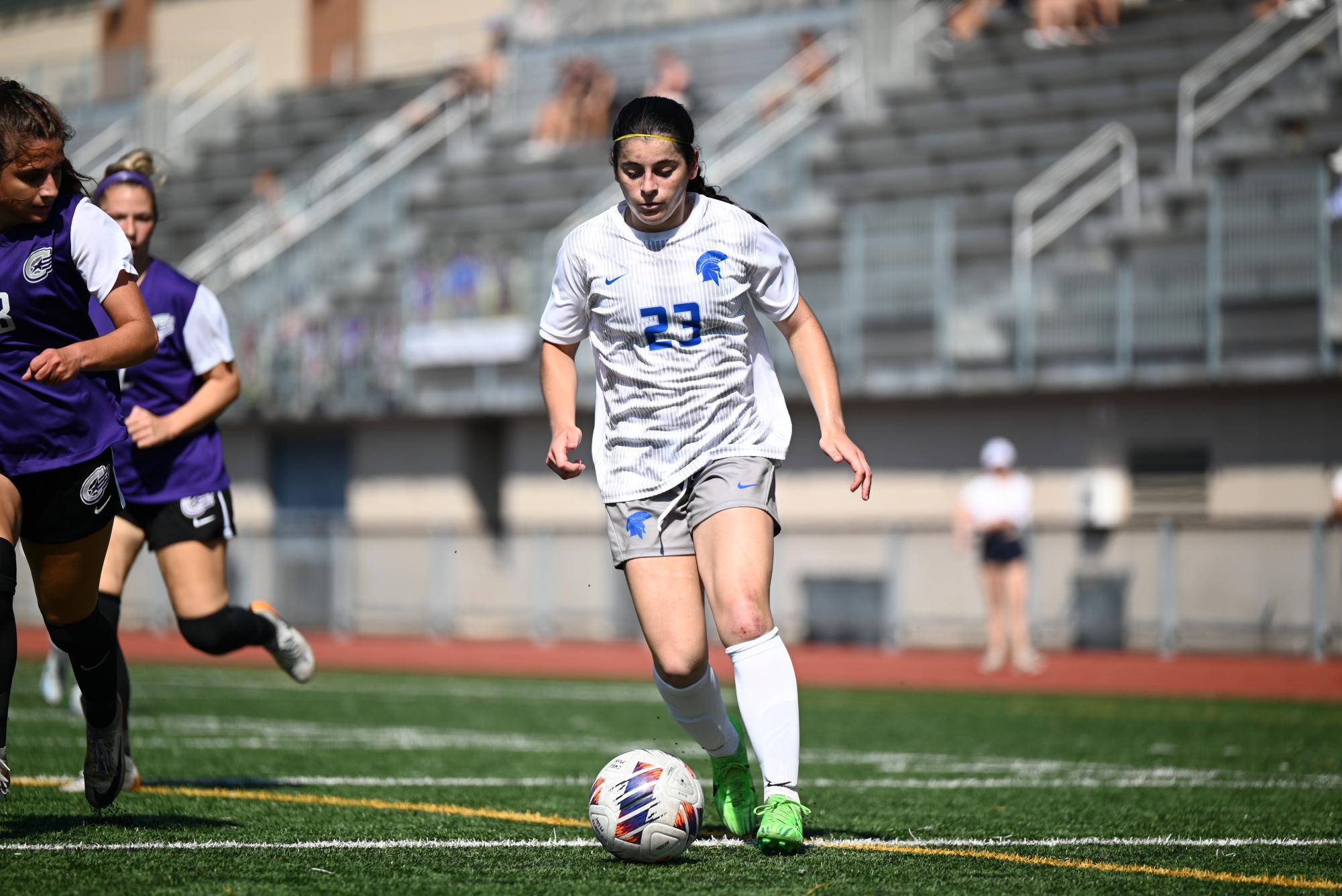 During their first home game of the season, the women’s soccer team defeated Franciscan 7-0.
