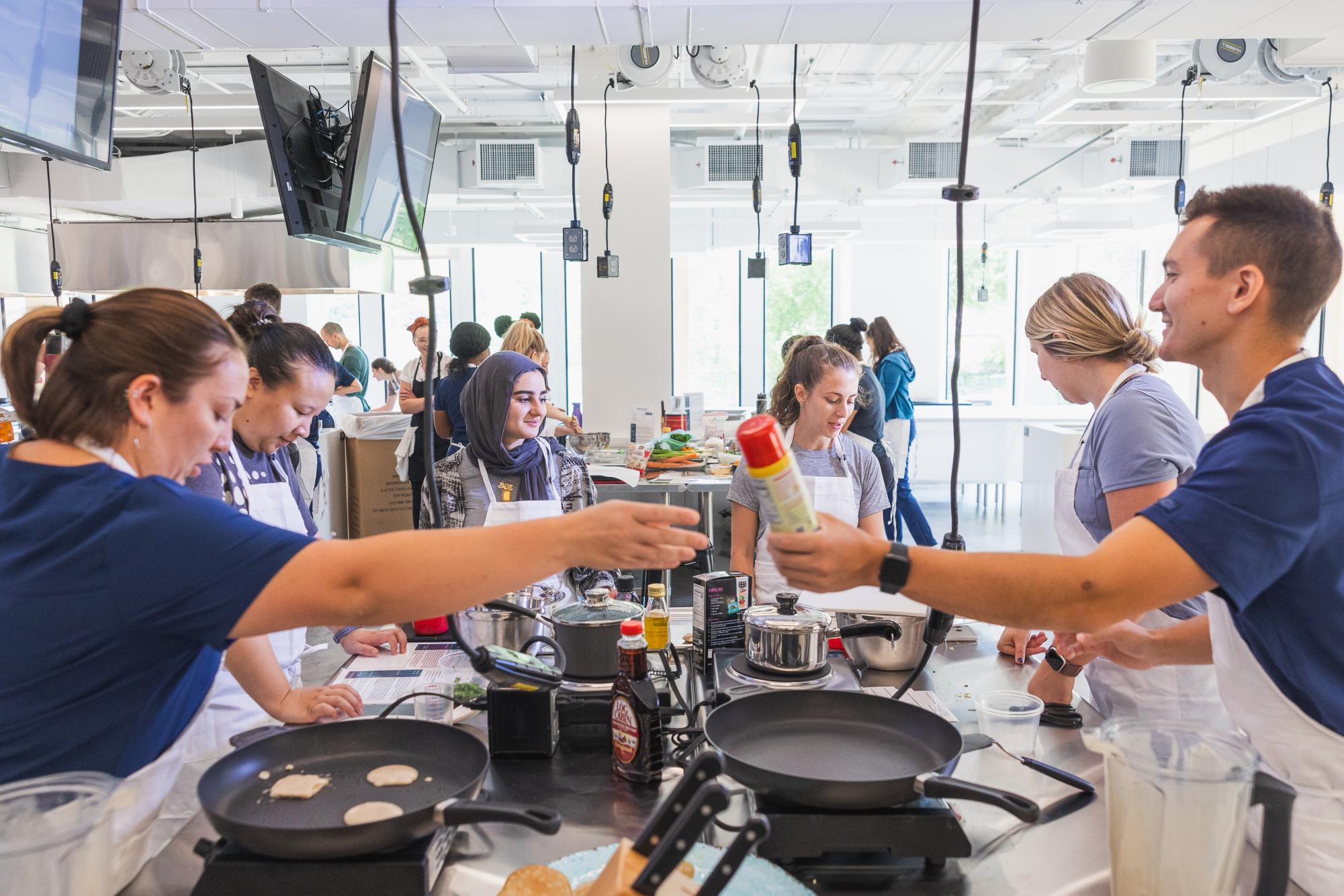 CWRU's Department of Nutrition conducted a study to better understand the link between student-athlete habits and athletic performance. One of the difficulties the research group encountered was scheduling. "Trying to work around practice, game and school schedules can be a challenge," Instructor and Clinical Dietian Lindsay Malone said. 